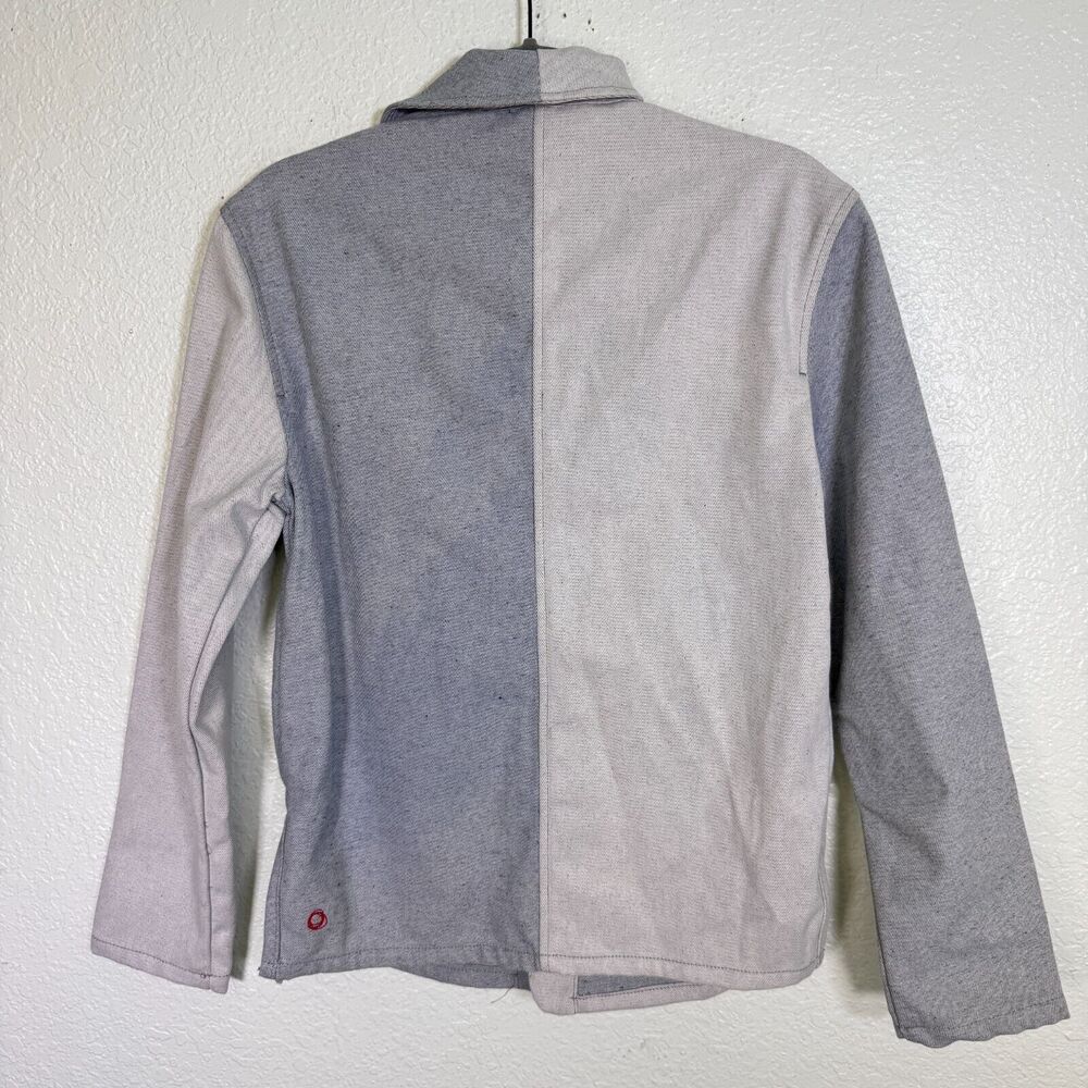 Imperfects Shepards Jacket Mens Patchwork Mix Denim Shirt Chore Coat Shacket View 2